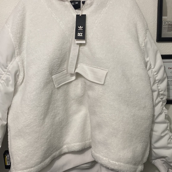 IVY Park x adidas (Unisex) 1/2 Zip Quilted Sherpa Jacket H18974 - Picture 13 of 14